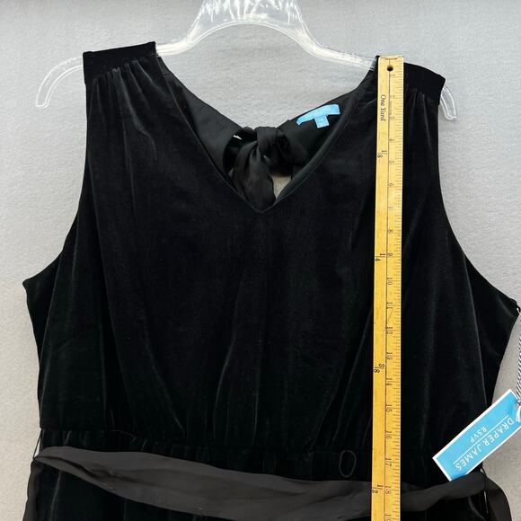 Draper James Dress Women's 2XL Black V-Neck Sleeveless Classic Little Black NWT - Picture 12 of 14